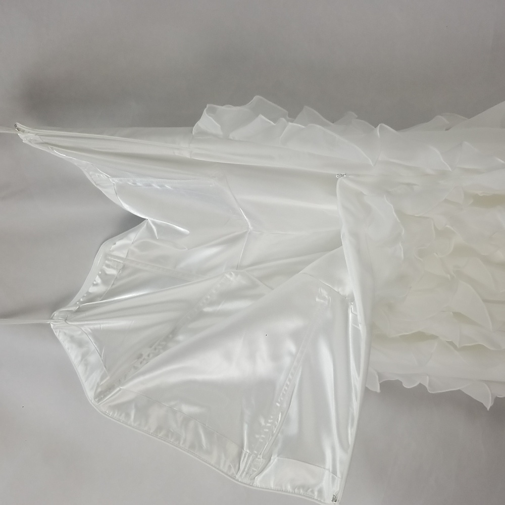 White House Black Market Tiered Waterfall Gown NWT - Picture 6 of 13